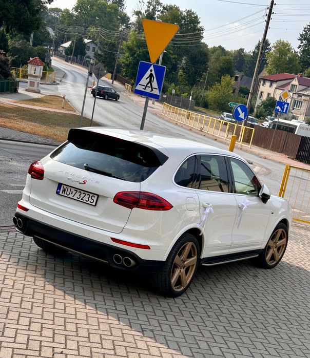 Porsche do ślubu: Porsche Cayenne S V8 beżowe skóry, auto od 800 PLN