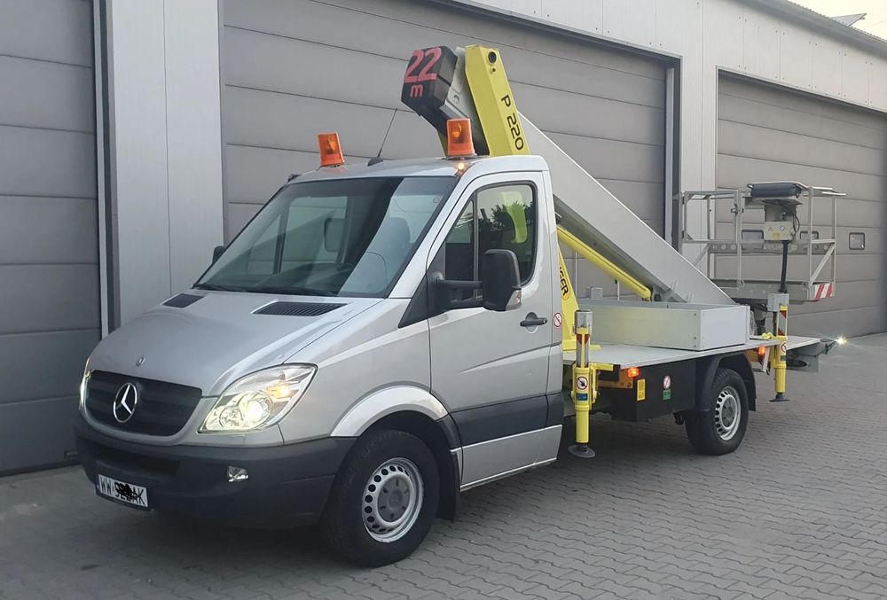 Mercedes-Benz Sprinter 313CDI - 22m PALFINGER P220B Podnośnik koszowy zwyżka Wumag Ruthmann TB Multitel MT GSR  22 m Palfinger P220B Podnośnik koszowy zwyżka Wumag Ruthmann Multitel