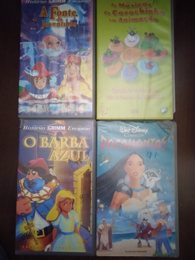 Vhs originais clássicos infantis