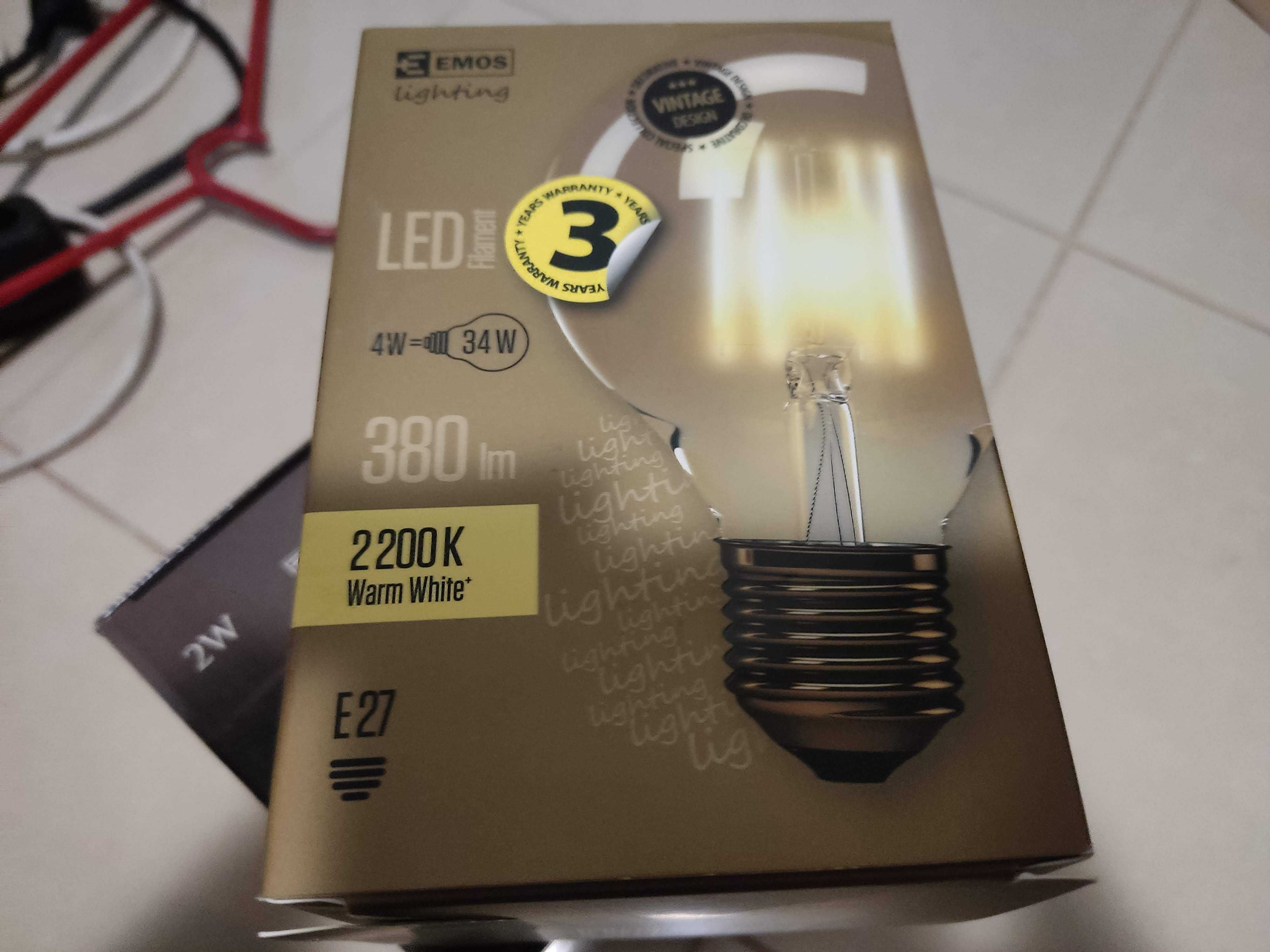 Żarówka LED 4W E27 G95 380lm 2200K GLOBE VINTAGE Z74304