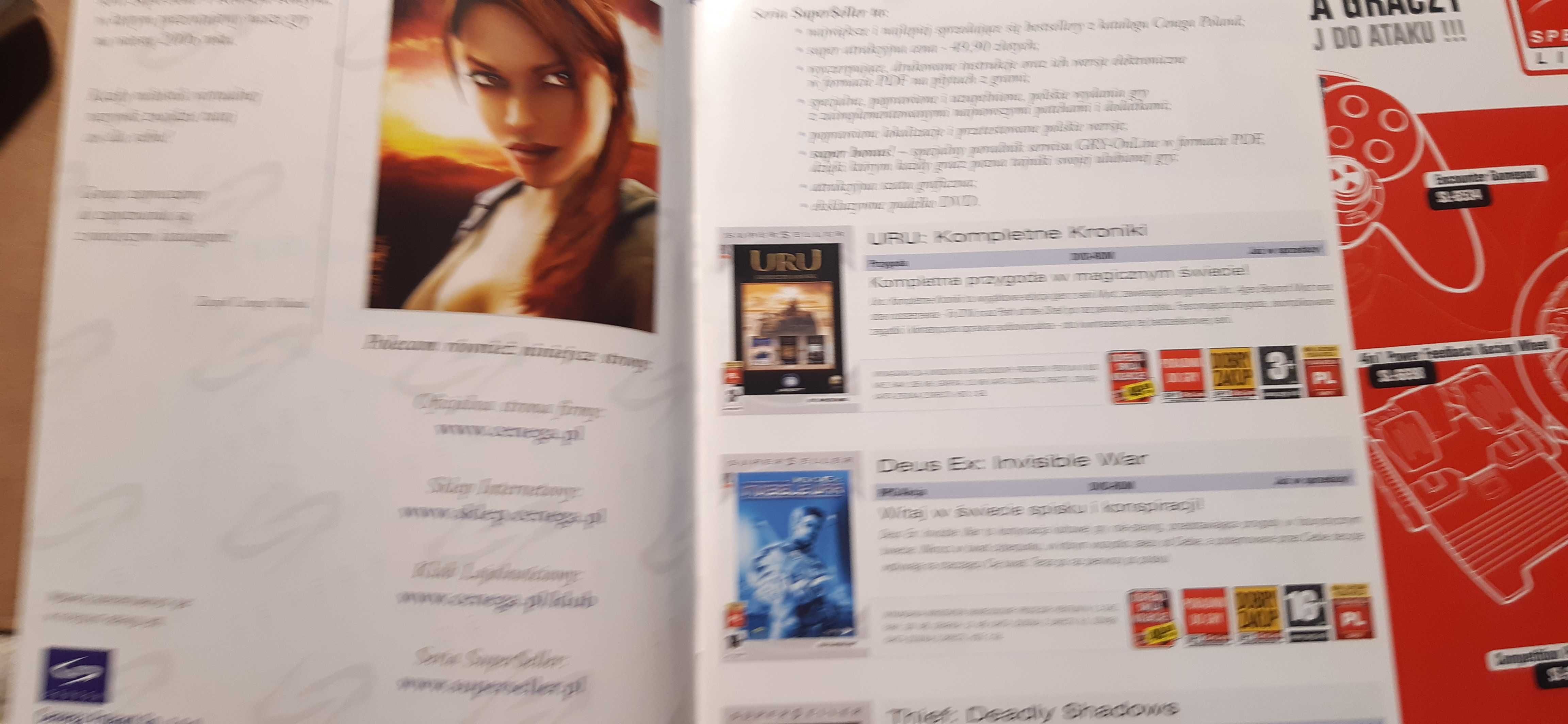 stary katalog gier komputerowych pc cenega plus 2 ulotki 2006 rok