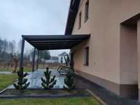 Zadaszenie aluminiowe PRO z dachem poliwęglanowym 400x1206 m