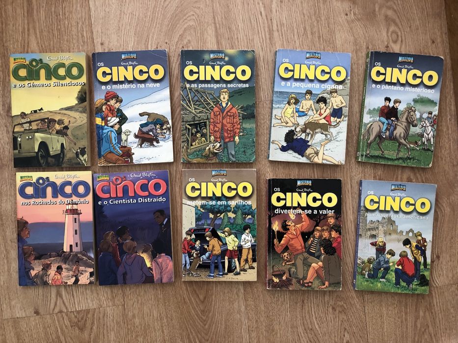 Livros “os cincos” (parte da coleção)