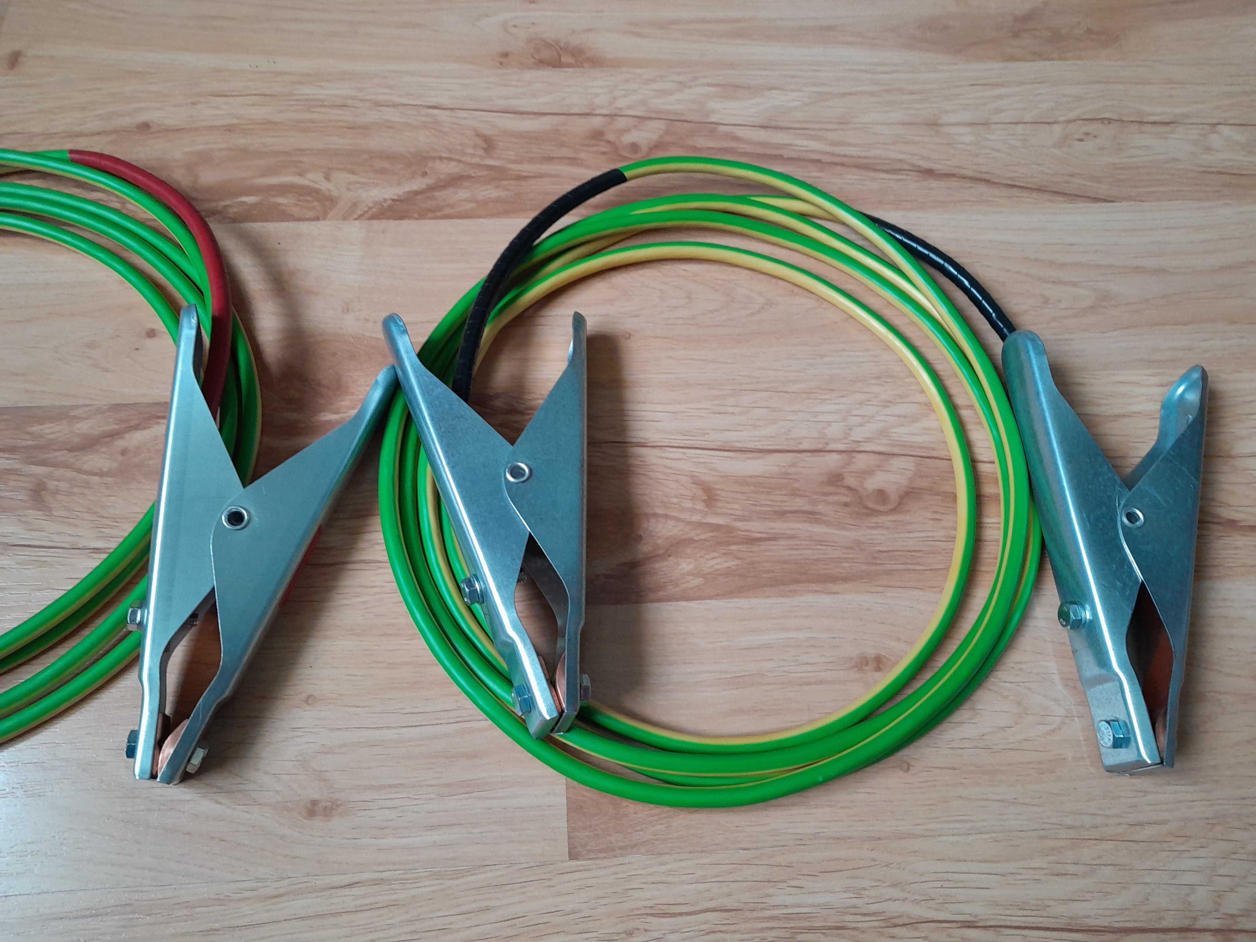 Kable przewody rozruchowe 16 mm2 o długości 2 x 3 metry 70 cm