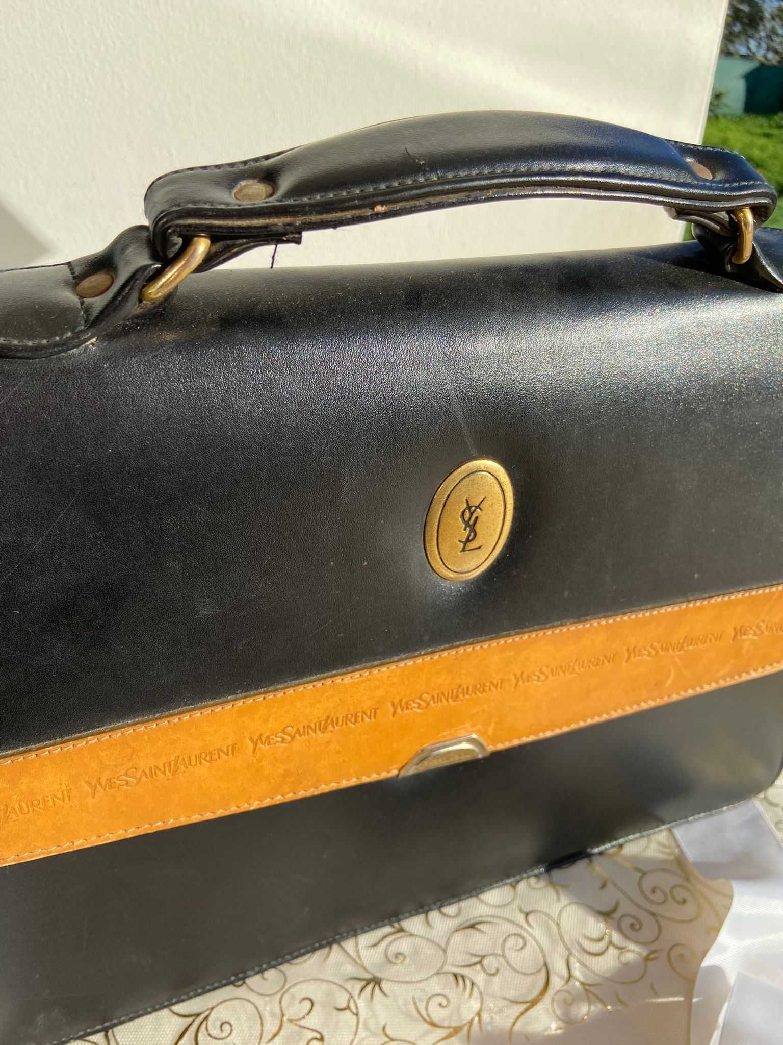 YSL vintage 70's laptop bag  / mala Yves Saint Laurent dos anos 70