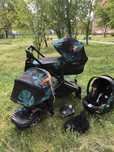 Візок 3 в 1 Cybex priam birds of paradise platinum