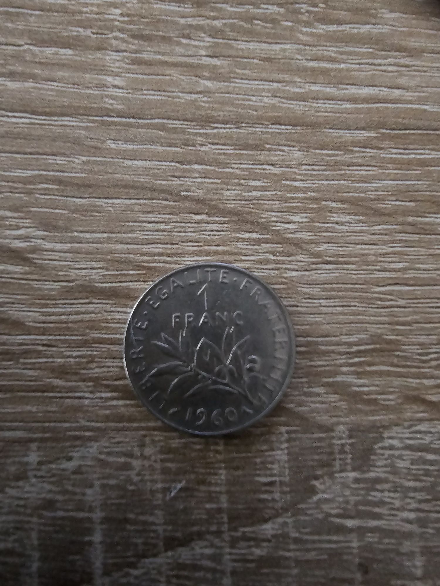 Moneta 1 frank 1960