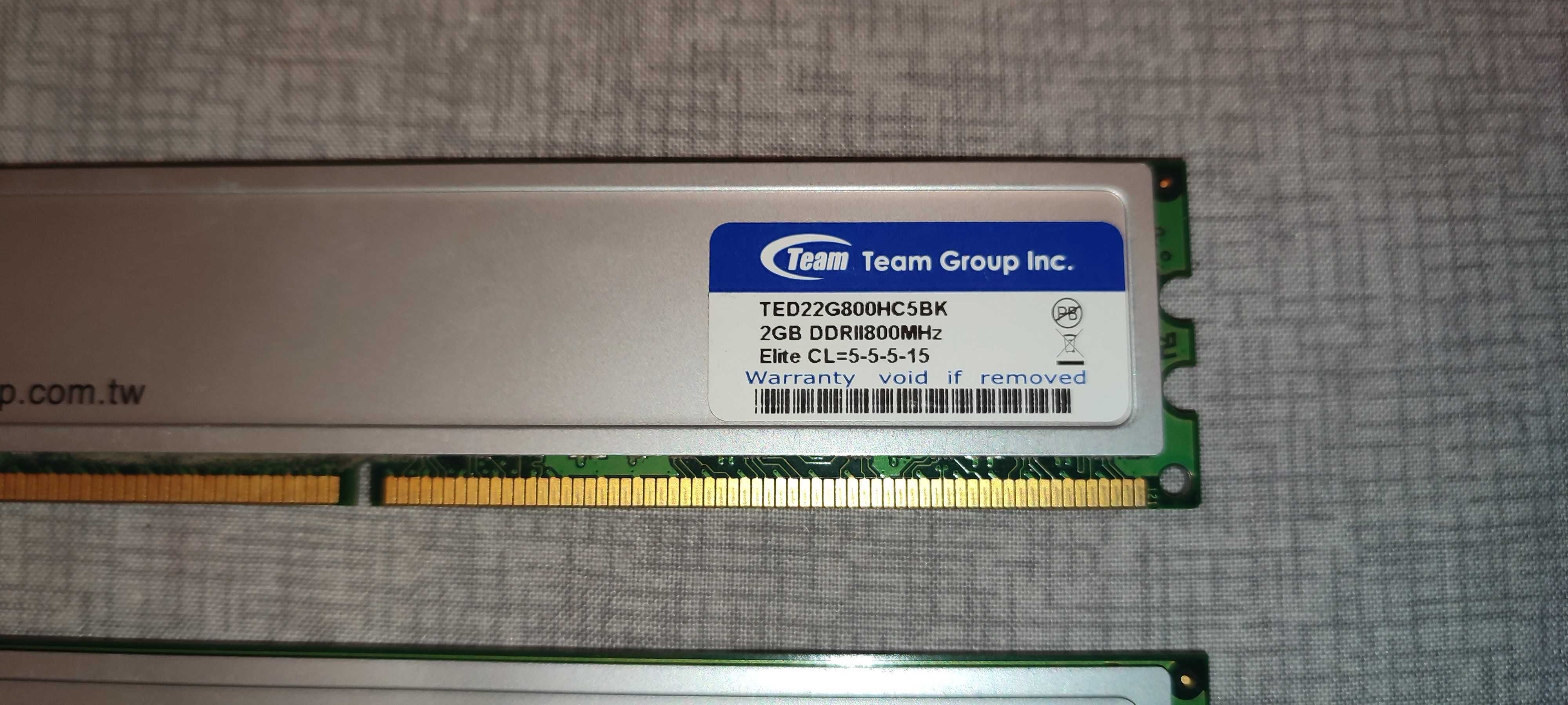 Оперативная память Team Elite DDR2-800MHz 2x2048MB (TED22G800HC5BK)