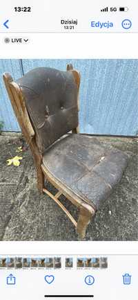 krzesło skorzane
