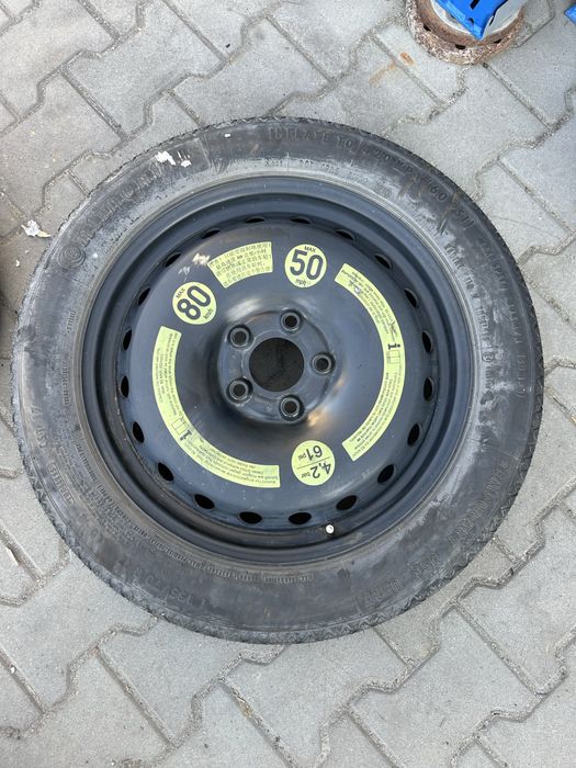 5x112 et39 17” 155/70r17 zapas kolo dojazdowe dojazdowka mercedes oe