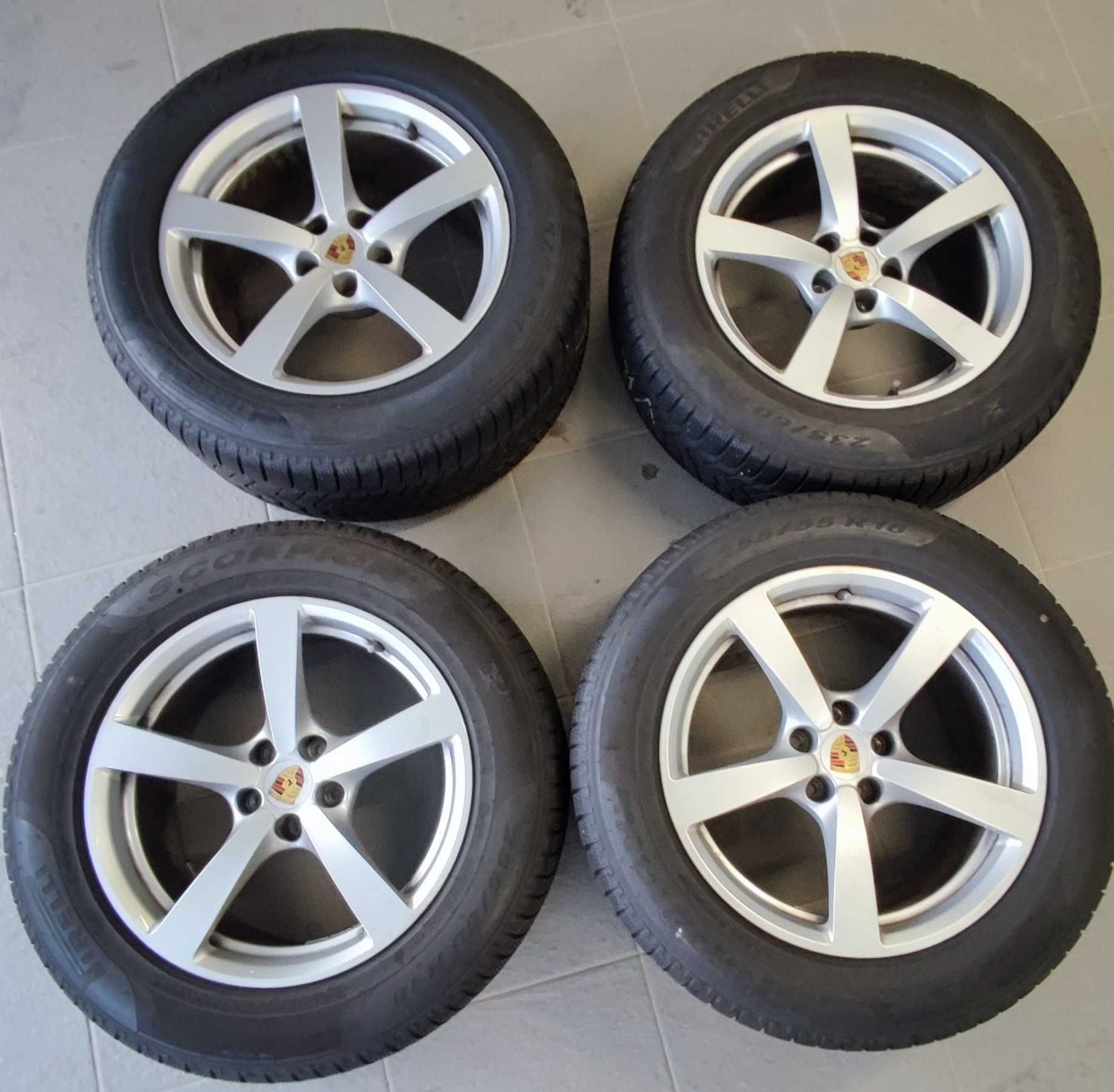 Jantes originais Porsche 18" com pneus Pirelli