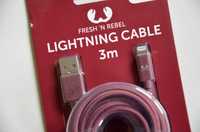 kabel Fresh'n Rebel lightning cable 3 metry do i iPhone Apple bordowy