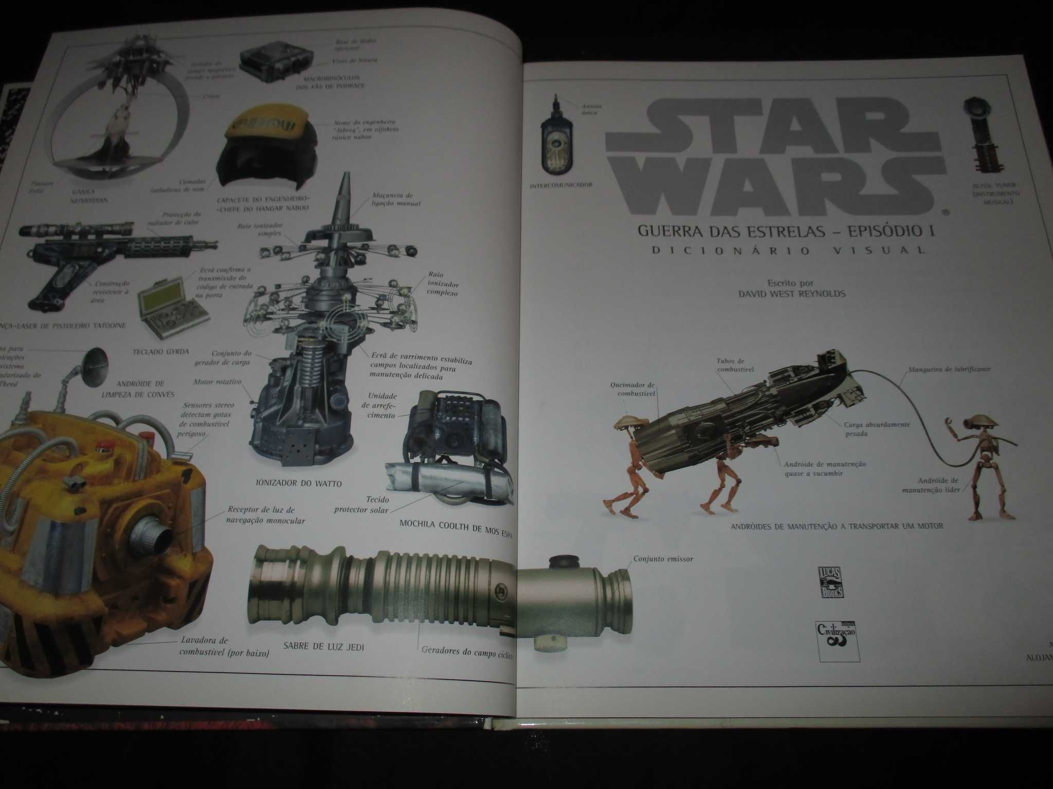 Livro Star Wars Guerra das Estrelas Episódio I Dicionário visual