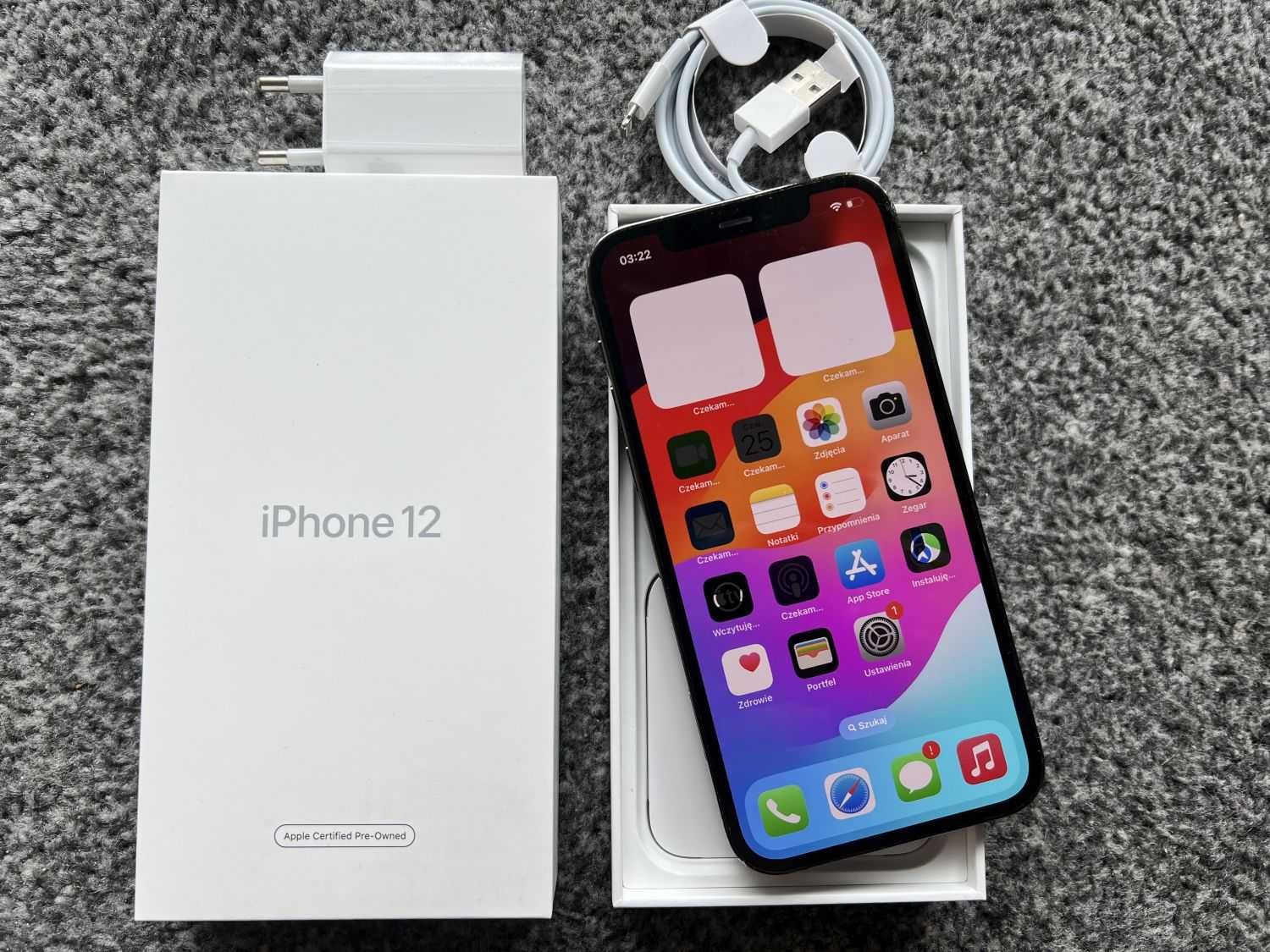 iPhone 12 Pro 128GB SPACE GREY Szary Grafit Bat95% Gwarancja +SZKŁO