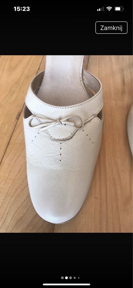 Buty syrena kremowe