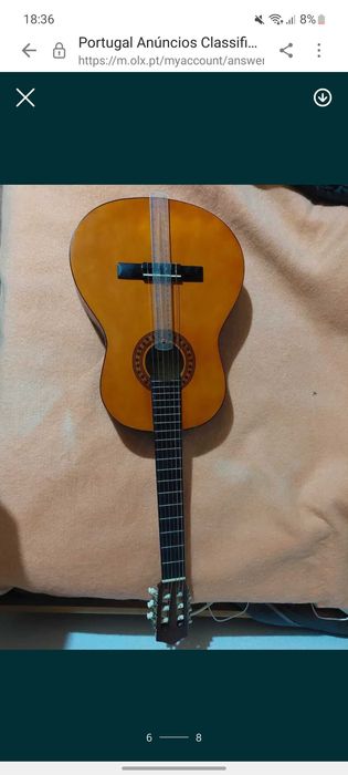 Guitarra acústica nova 3/4