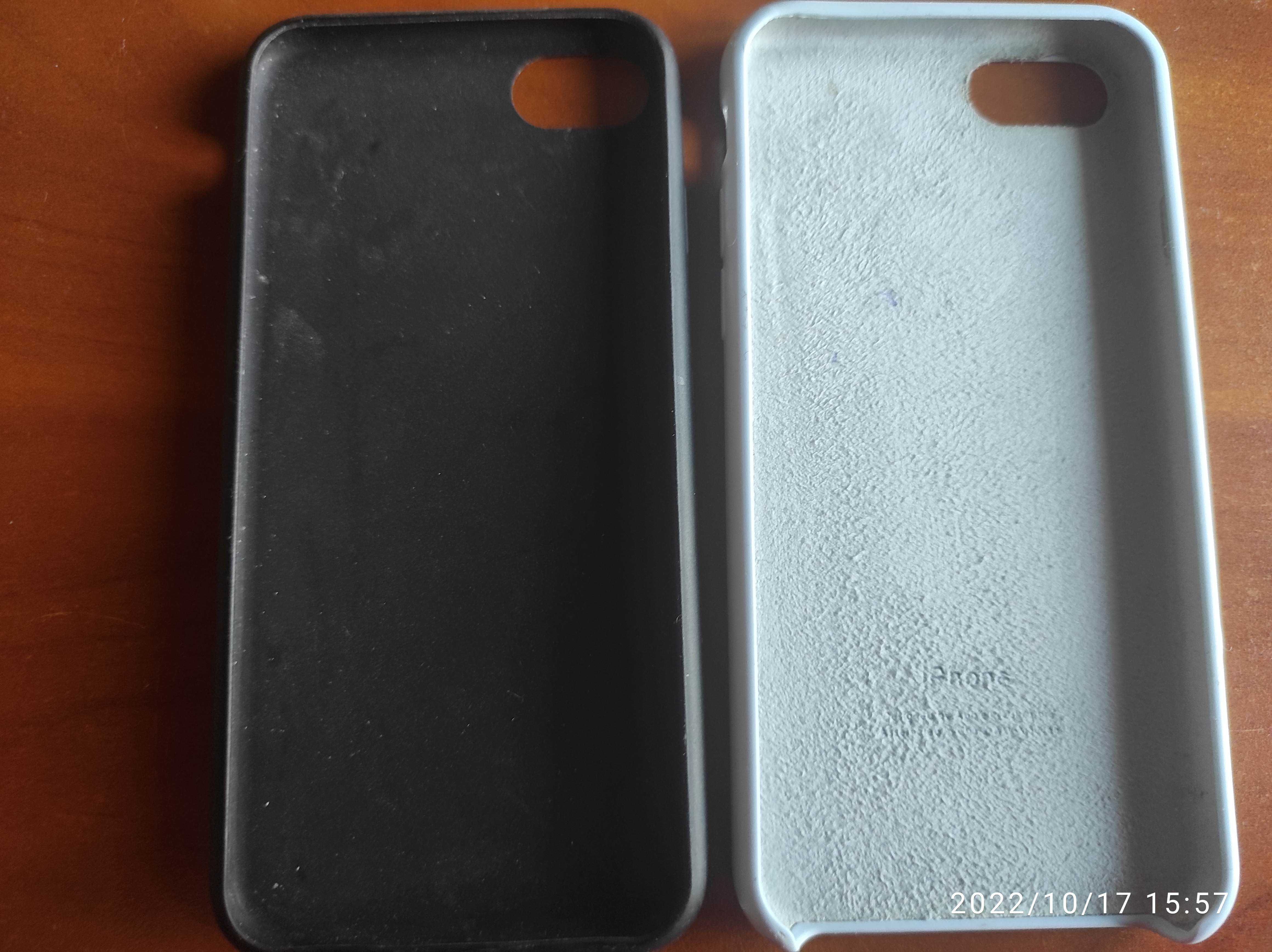 Чехлы-накладки силикон и софт-тач на iPhone 7,8 (ціна за все 5 шт)