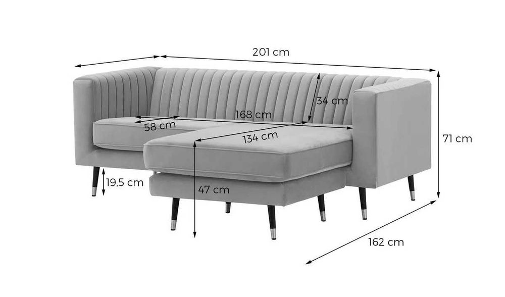 Narożnik uniwersalny musztardowy - wyprzedaż ekspozycji