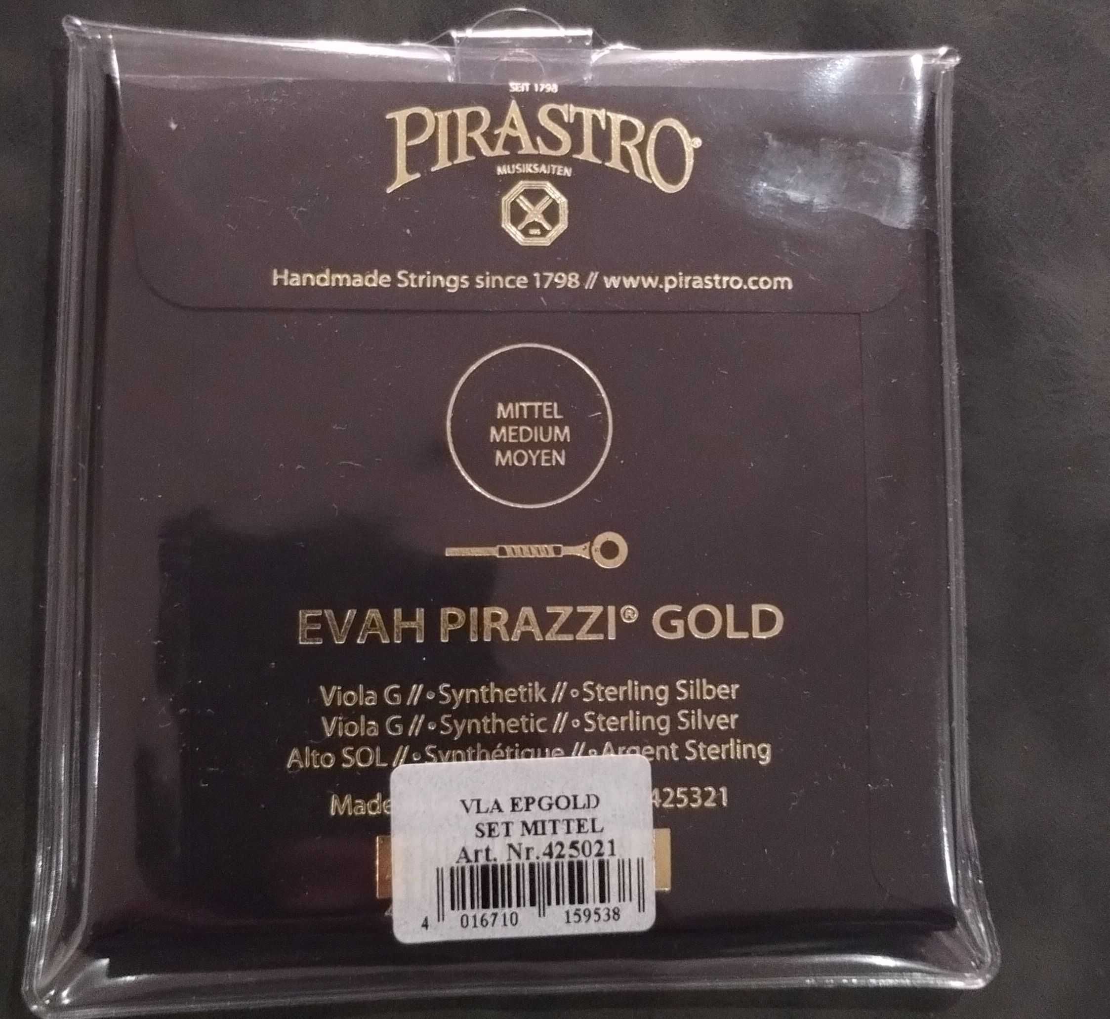 Struny altówkowe EVAH GOLD z C wolfram - komplet