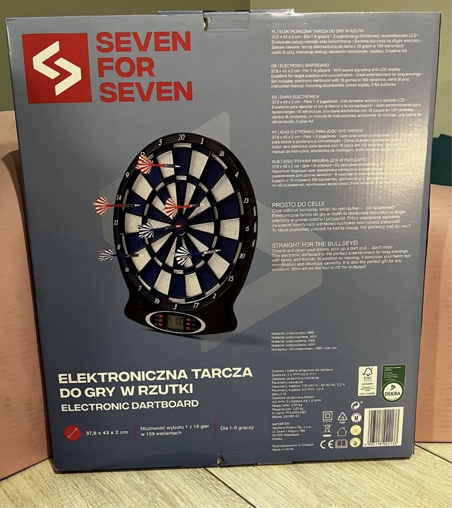 Nowa elekroniczna gra w rzutki Darts - cały zestaw