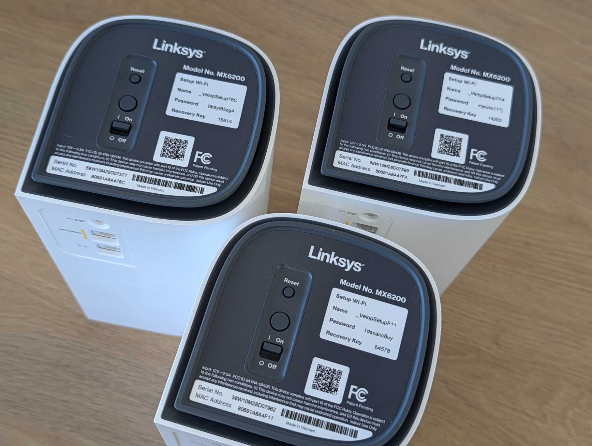 Wi-Fi Роутер Linksys Velop Pro 6E MX6200 AXE5400 трех диаппазон USA