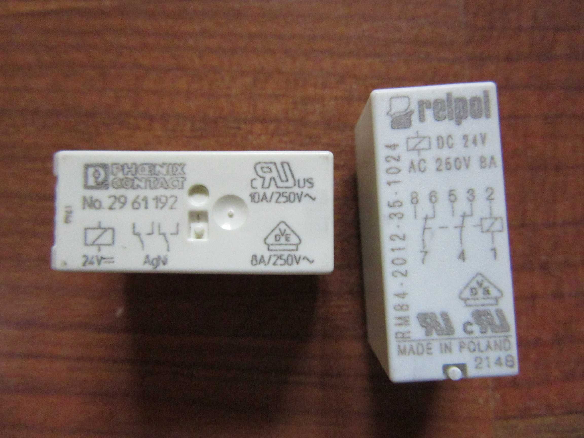 Przekaźnik elektromagnet relpol RM84/2012/35-1024 DC 24V 8A; 8A/250VAC