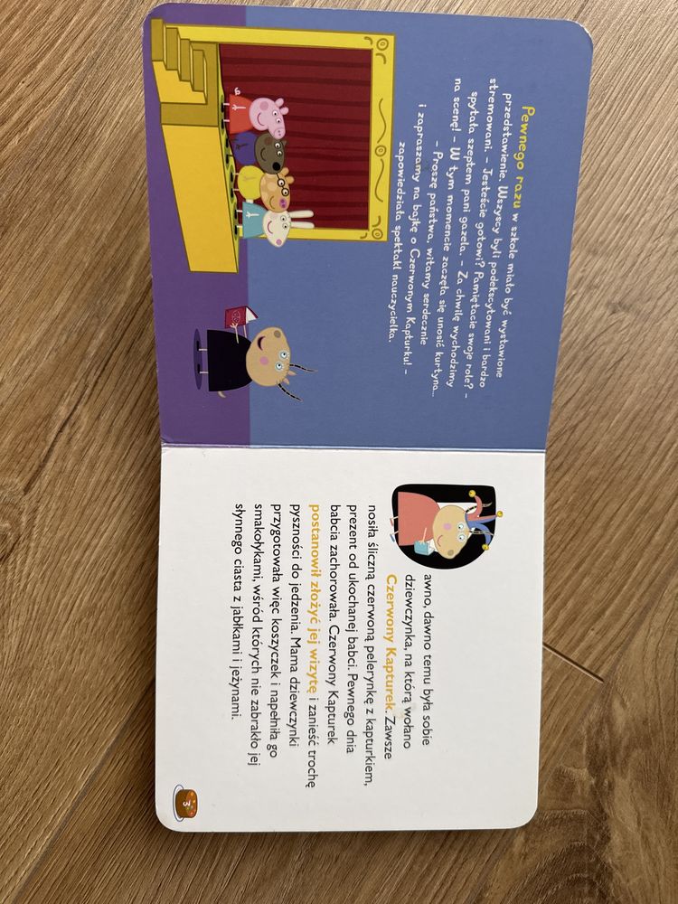 Peppa pig, świnka peppa czerwony kapturek