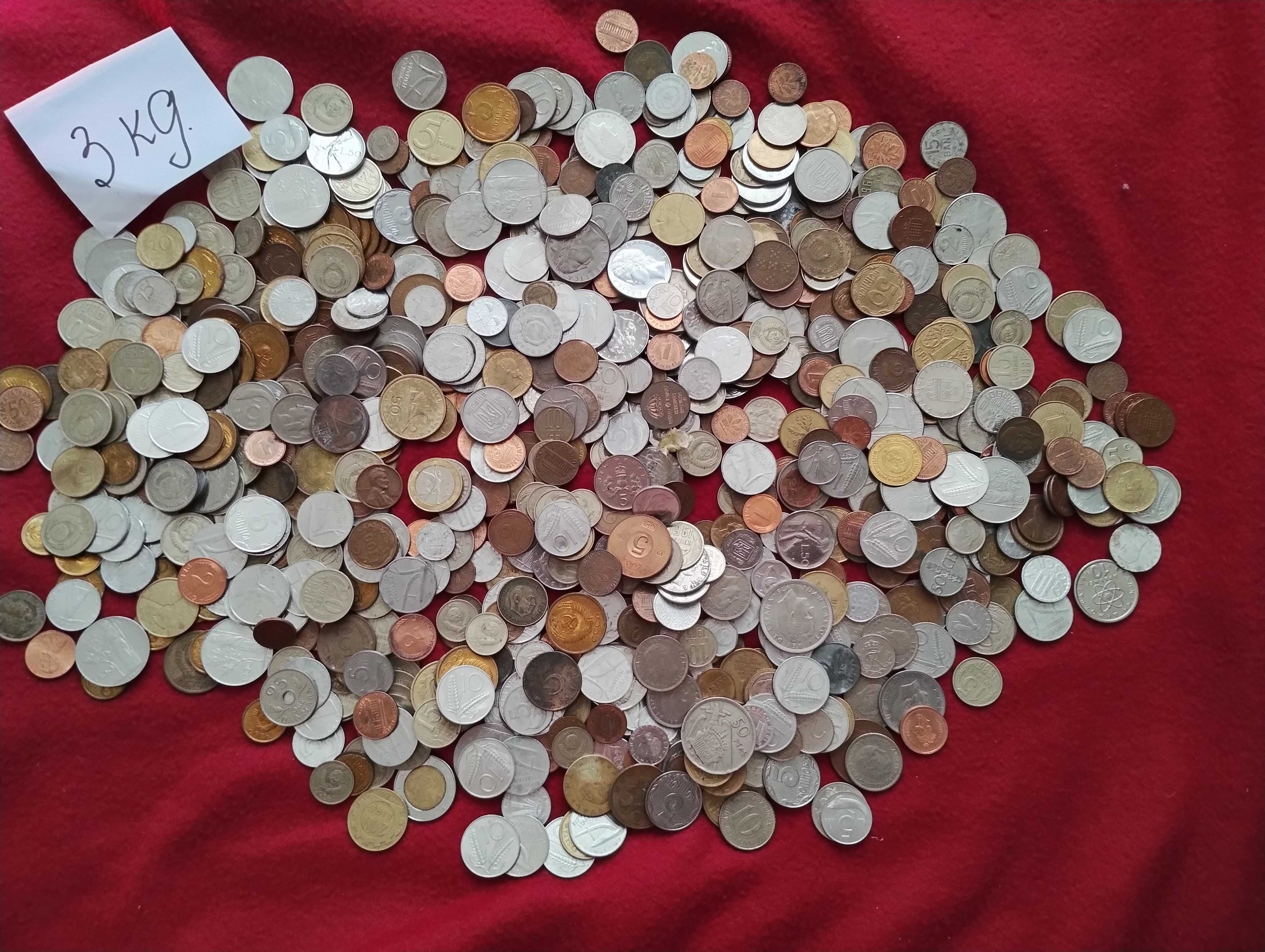 Zestaw monet cały świat, 3 kg