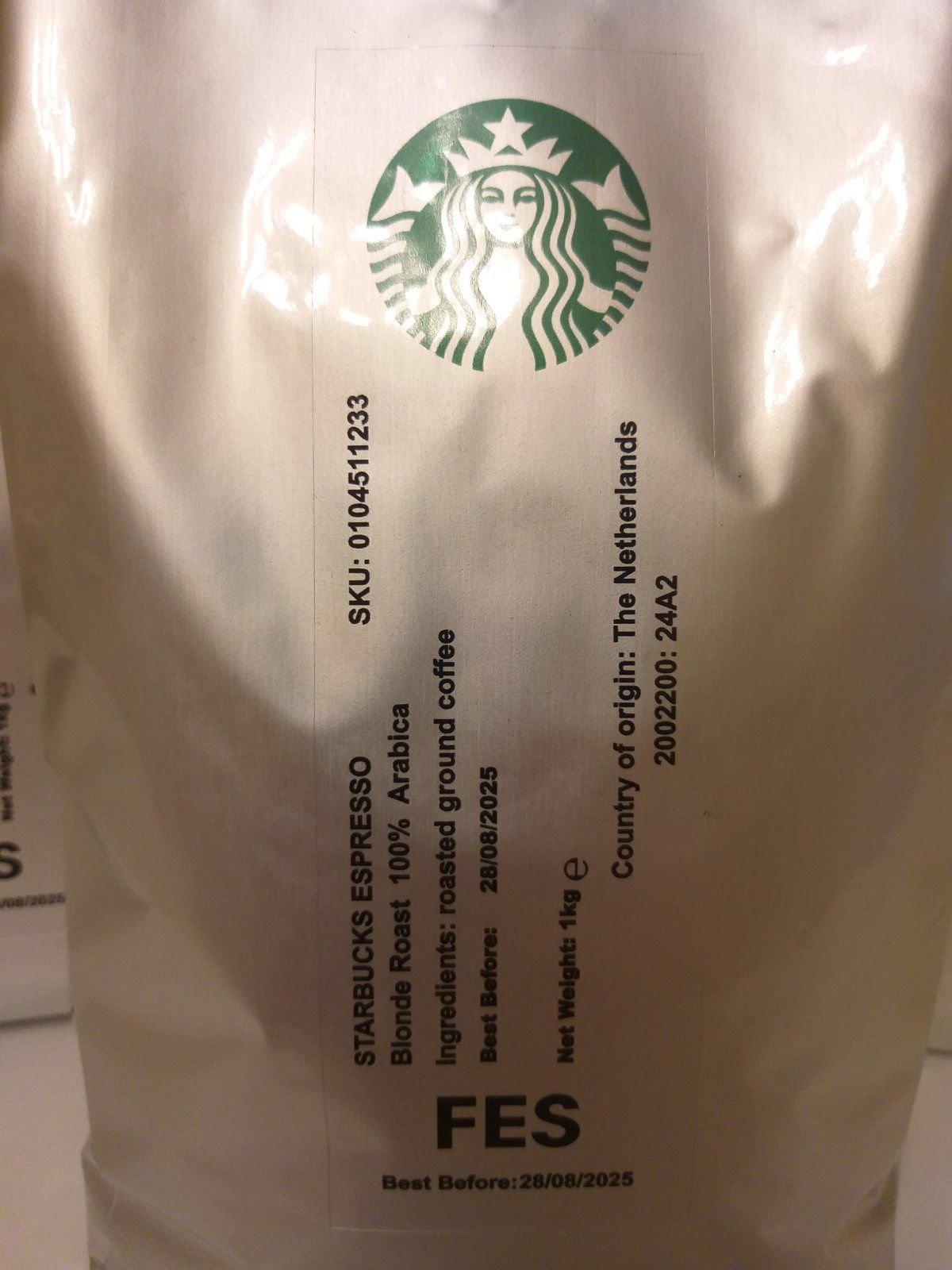 Кава мелена STARBUCKS ESPRESSO, кофе молотый Старбакс Еспрессо, 1кг