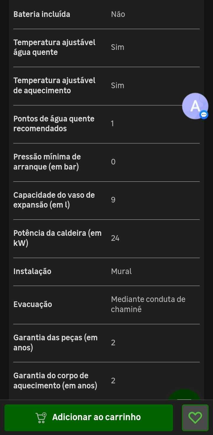 Caldeira atmosferica a gás Delphi PRO CNT K24