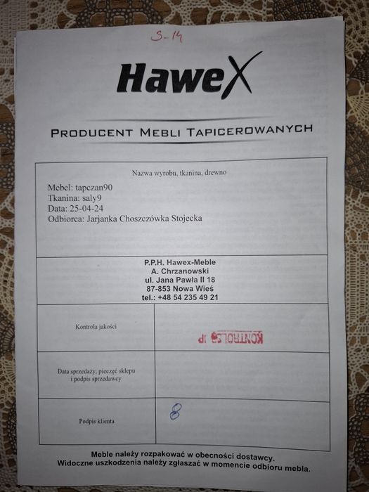 Tapczan Hawex 90x200