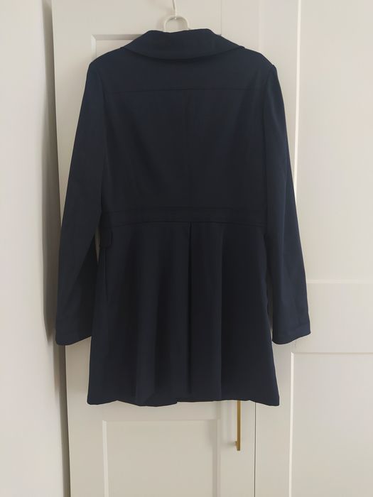 Płaszcz trencz granatowy kurtka rozmiar 42