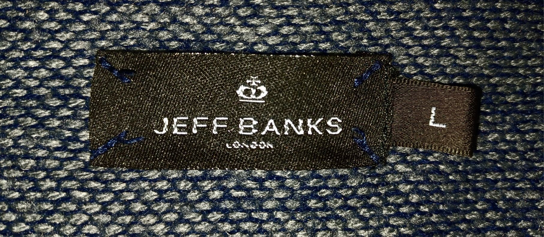 Sweterek męski golfowy Jeff Banks London rozmiar L