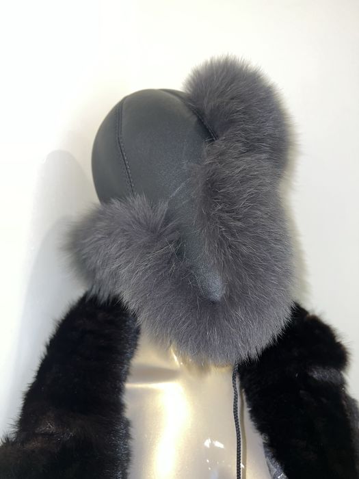 Шапка ушанка натуральный мех