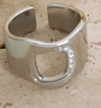 Śliczny pierścionek ze stali nierdzewnej cyrkonie pierścionek stal