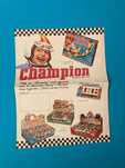 Publicidade rara ás Miniaturas Carros da Marca Champion Anos 60