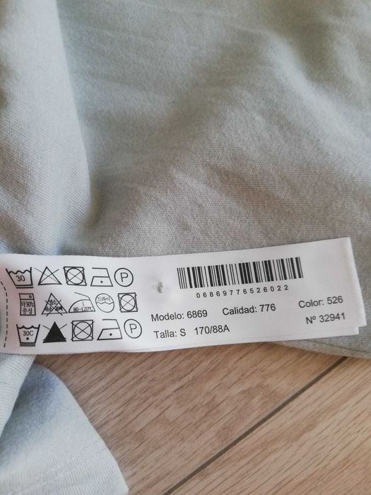 Massimo Dutti Piżama damska Loungewear 36S szałwiowa 100% Bawełna
