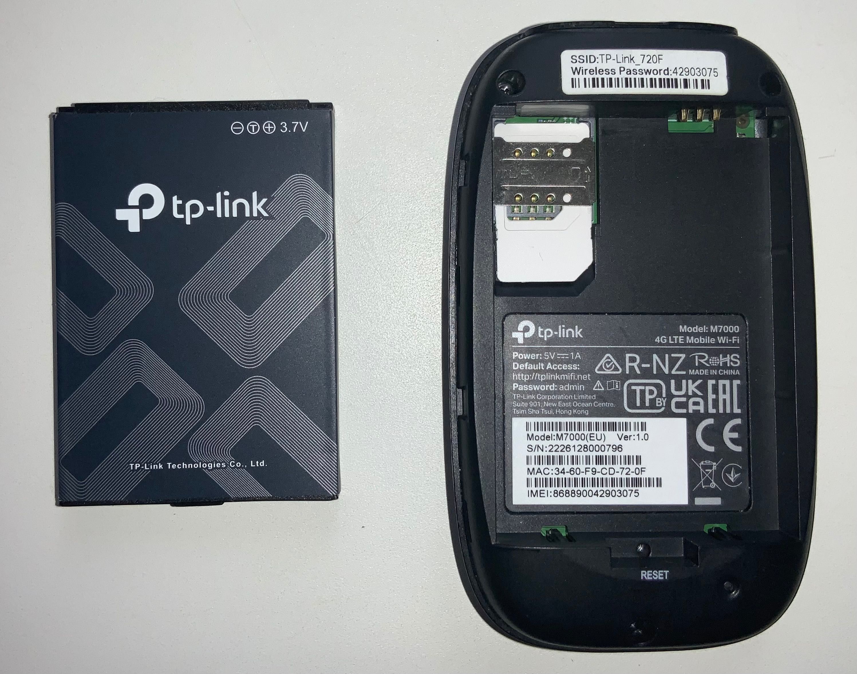 Мобільний Wi-Fi роутер (модем) TP-Link M7000