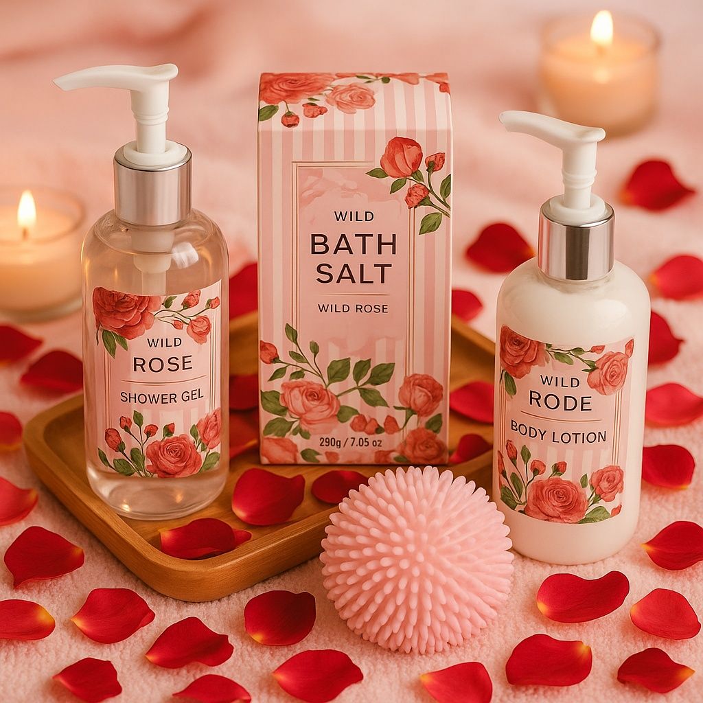 Подарунковий набір для ванни та душу Wild Rose