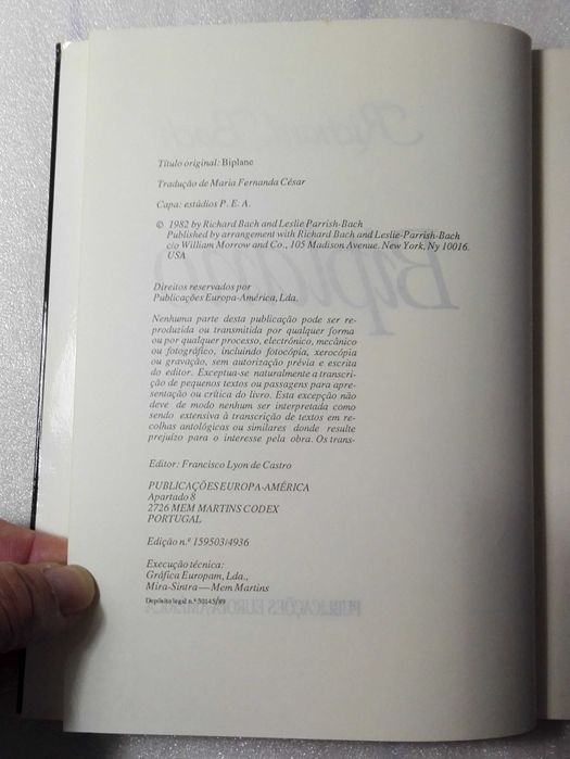 Livro Biplano (Richard Bach)