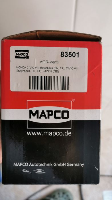 EGR Honda Civic/Jazz Mapco 83501