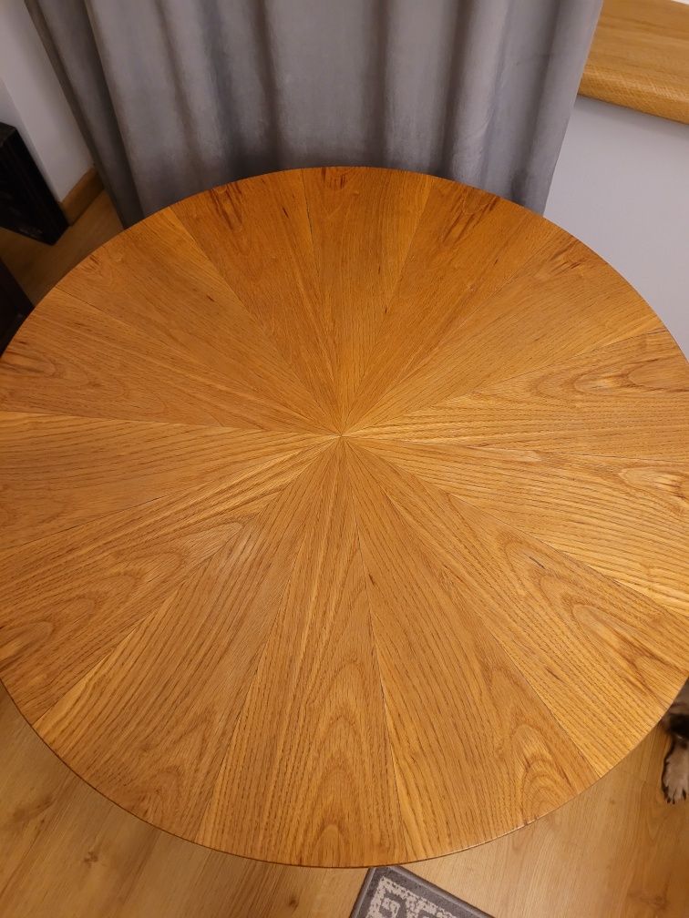 Stół dębowy okrągły