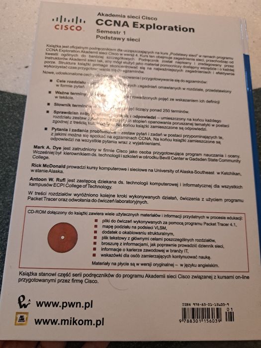 Ksiazka CCNA Exploration semestr 1 Cisco