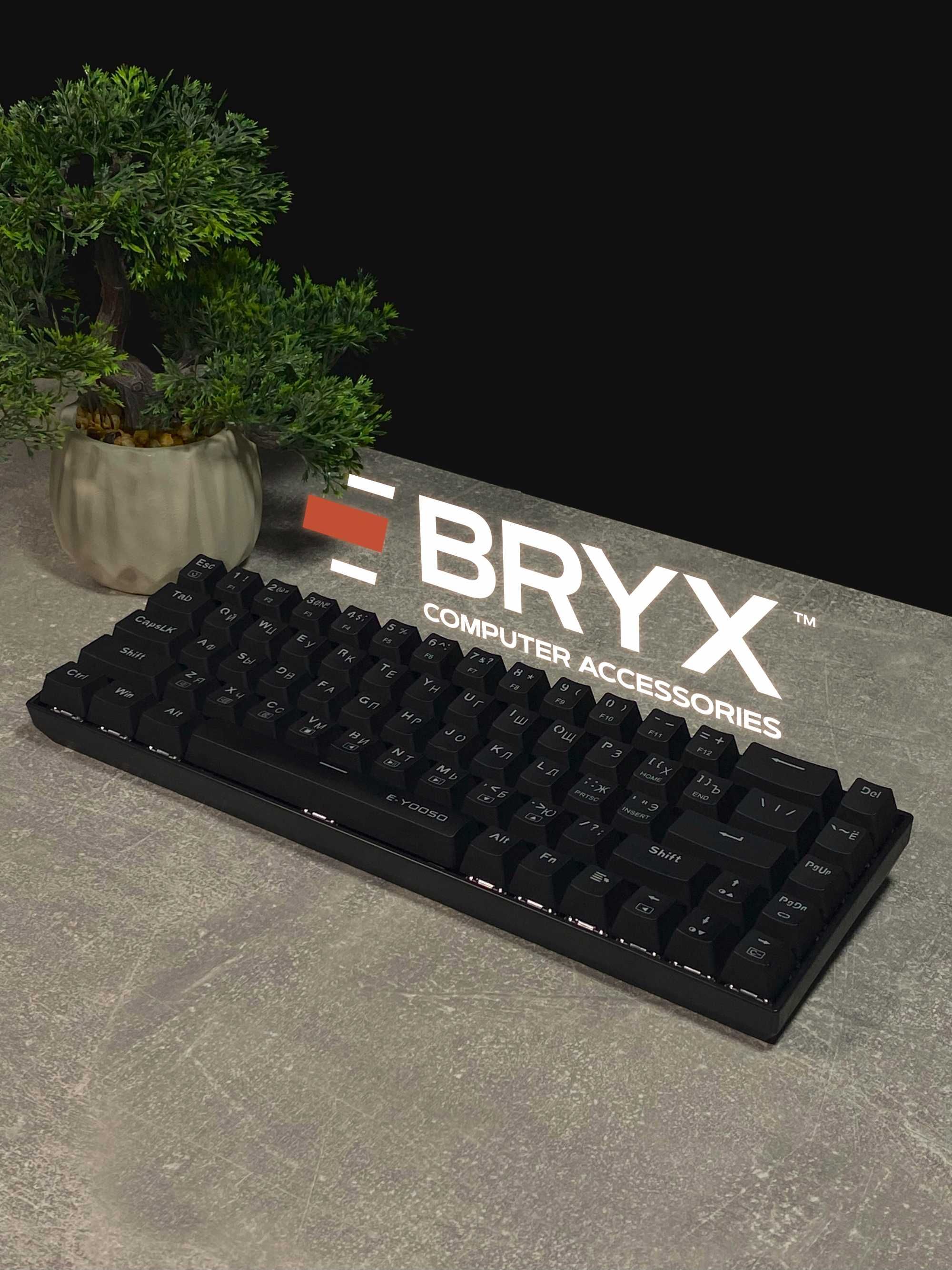‼️КИРИЛИЦЯ Клавіатура E-Yooso Z686 RGB ігрова механічна з підсвіткою