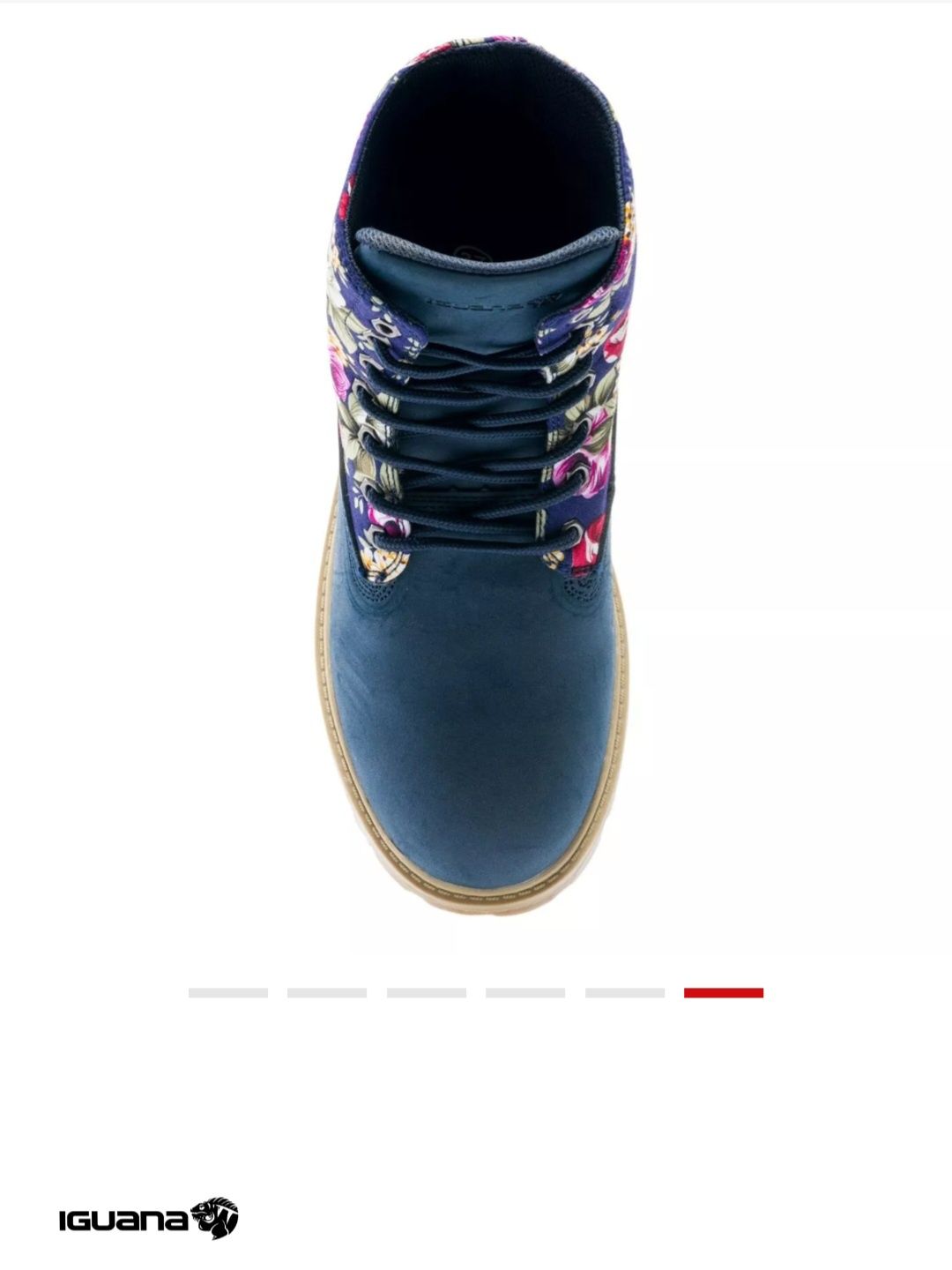 Damskie Buty Floretta Mid W 7165-Navy/Flower