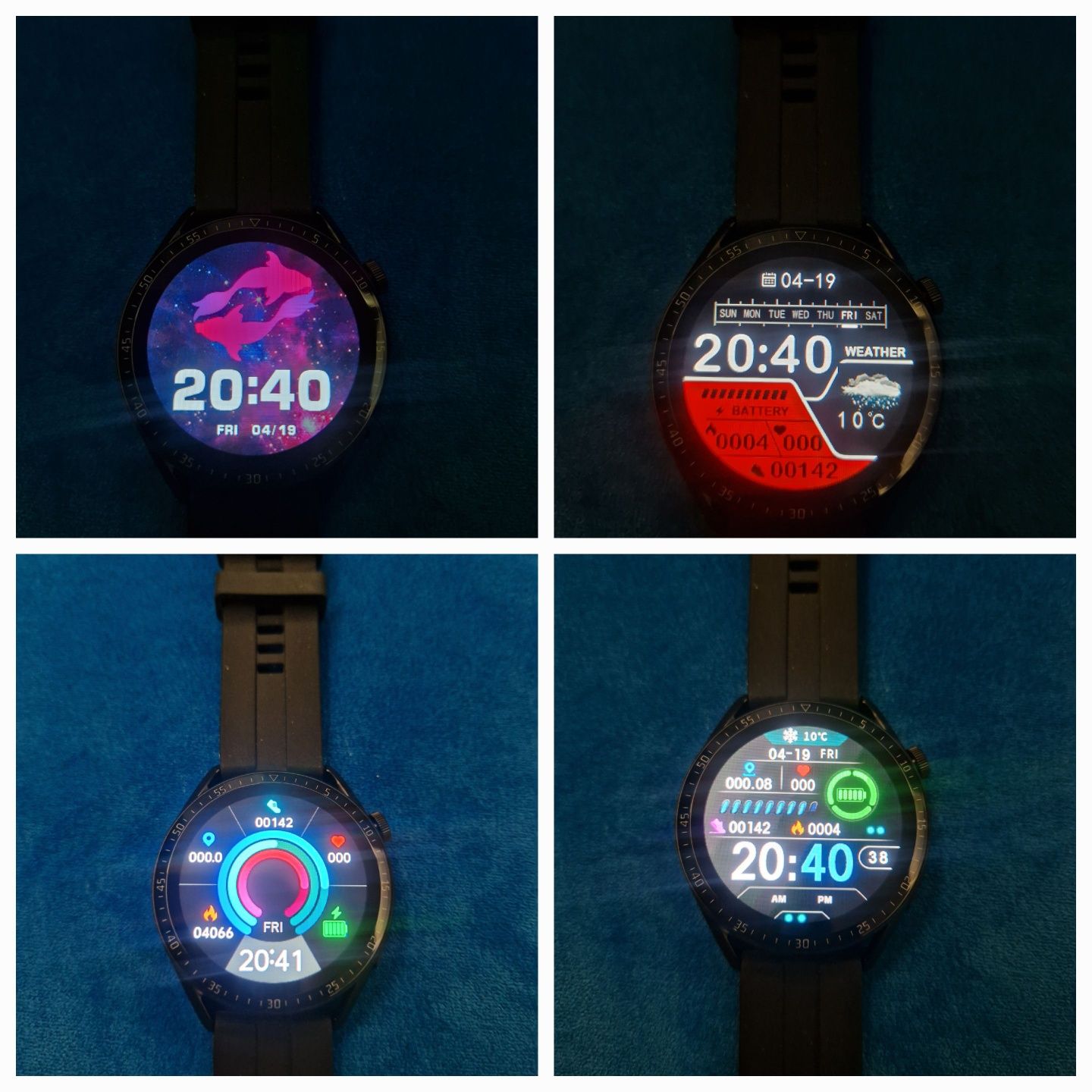 Smartwatch GT HD bluetooth telefon GPS tętno ciśnienie 2024 nowy