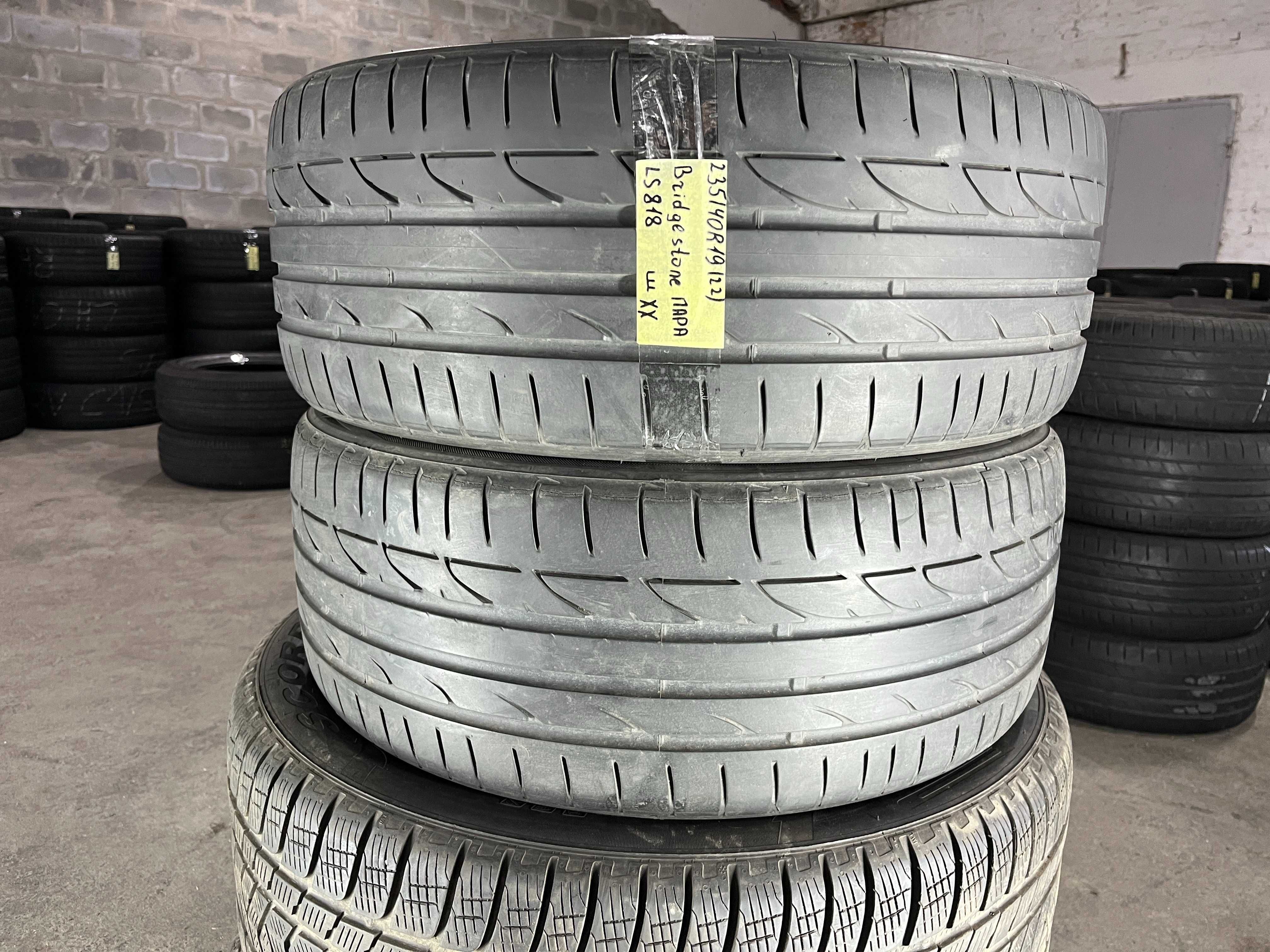 LS818 Літні шини 235/40r19 Bridgestone Potenza S001 пара резина р19