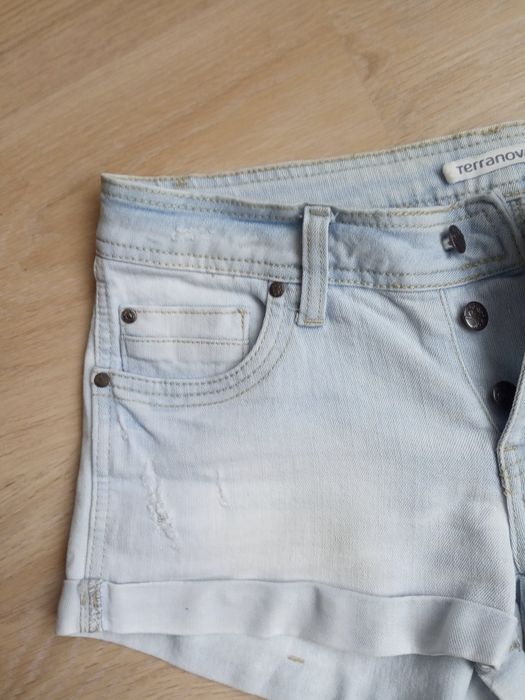 Jeansowe szorty krótkie spodenki Terranova, r.S