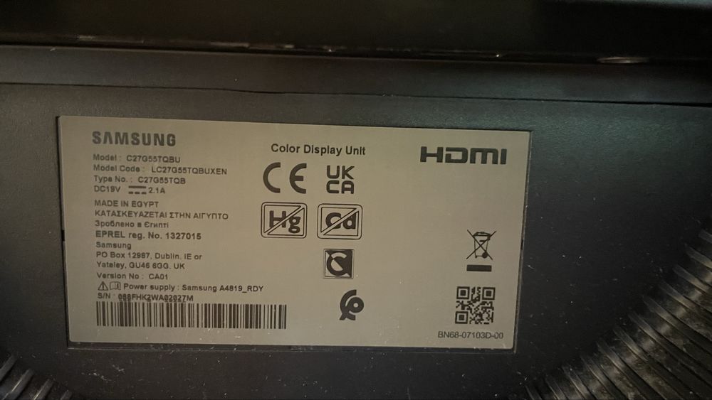 Monitor Samsung odyssey g5
