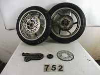 Honda CB 500 koła przód / tył łańcuch napęd 17x2.50 17x3.50 03r. A752
